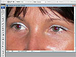 Hogyan t�ntess�k el a piros-szem effektet Photoshopban? r�szlet