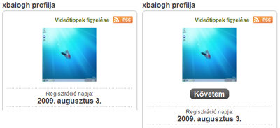 VideoSmart - Kvets profil oldalrl