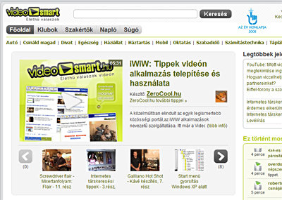 VideoSmart - Nagyobb kp a foldalra