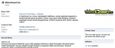 VideoSmart - elindult a Facebook csoport