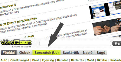 VideoSmart - Sorozatok gyjtoldal induls