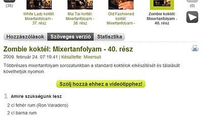 Alaprtelmezsben az rott verzi jelenik meg